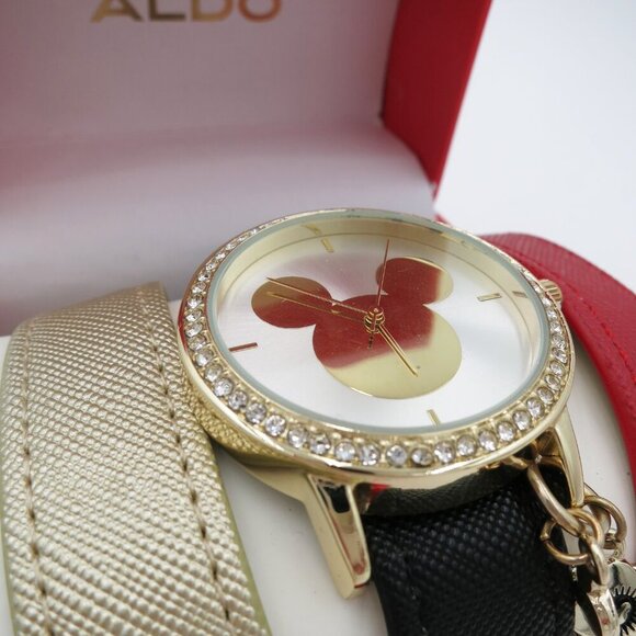 GIFT READY Disney x Aldo Ear-ly Mickey Watch Set BNIB Interchangeable Bands - Picture 3 of 11